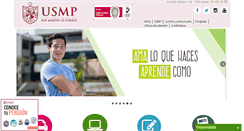 Desktop Screenshot of admision.usmp.edu.pe