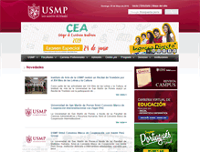 Tablet Screenshot of clubdeportivo.usmp.edu.pe